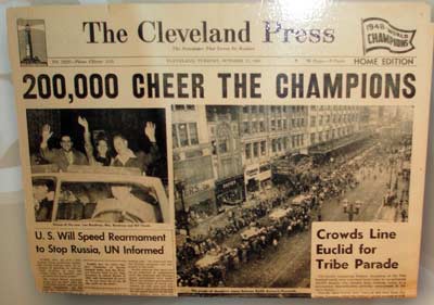 Cleveland Indians win World Series in 1920 