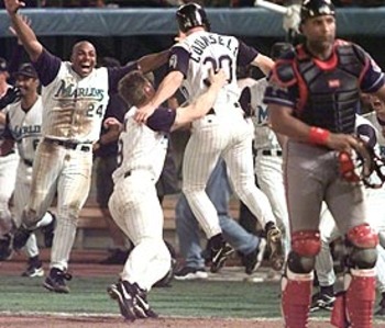 Marlins celebrate 1997 World Series title